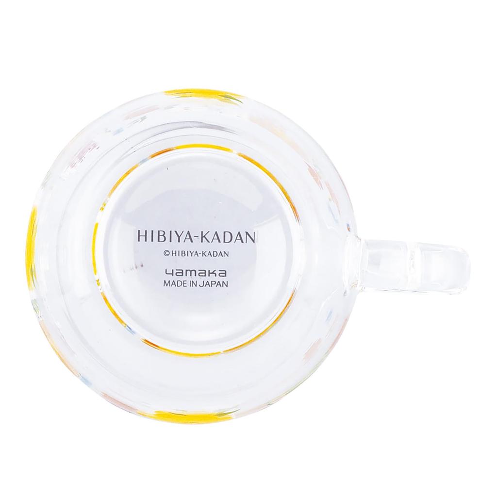 Yamaka Shoten X Language of Glass by Hibiya Microwave Day Birthday Made In HIBIYA-KADAN "The Flowers Tulip" Heat-Resistant Mug, 270ml, Diameter