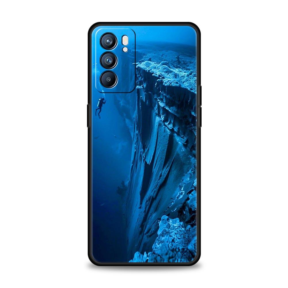 Scuba Diving Phone Case For Oppo A54 A53 A52 A15 A95 A16 A78 A79 A80 A98 4G Find X5 X6 Reno10 12 13 F Pro 5G Cover
