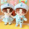 20cm Doll Clothes Lovely Hat Navy Uniform Suit Outfit Dolls Accessories for Korea Kpop EXO Cotton Idol Dolls Present DIY Playthings