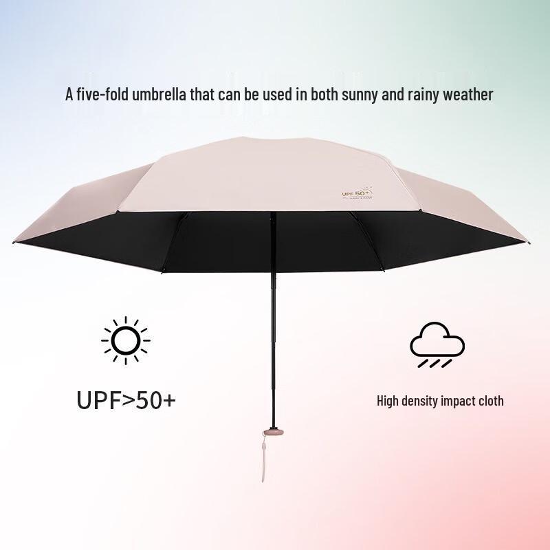 Nanqiao Ultralight Mini Capsule Folding UV Sun/Rain Umbrella