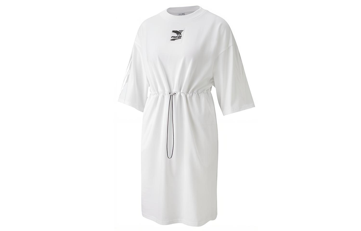 PUMA Short Sleeved Dress Women s White 599175-02 S