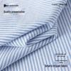 Fingercroxxit Men's Japanese Style Striped Long-Sleeve Shirt