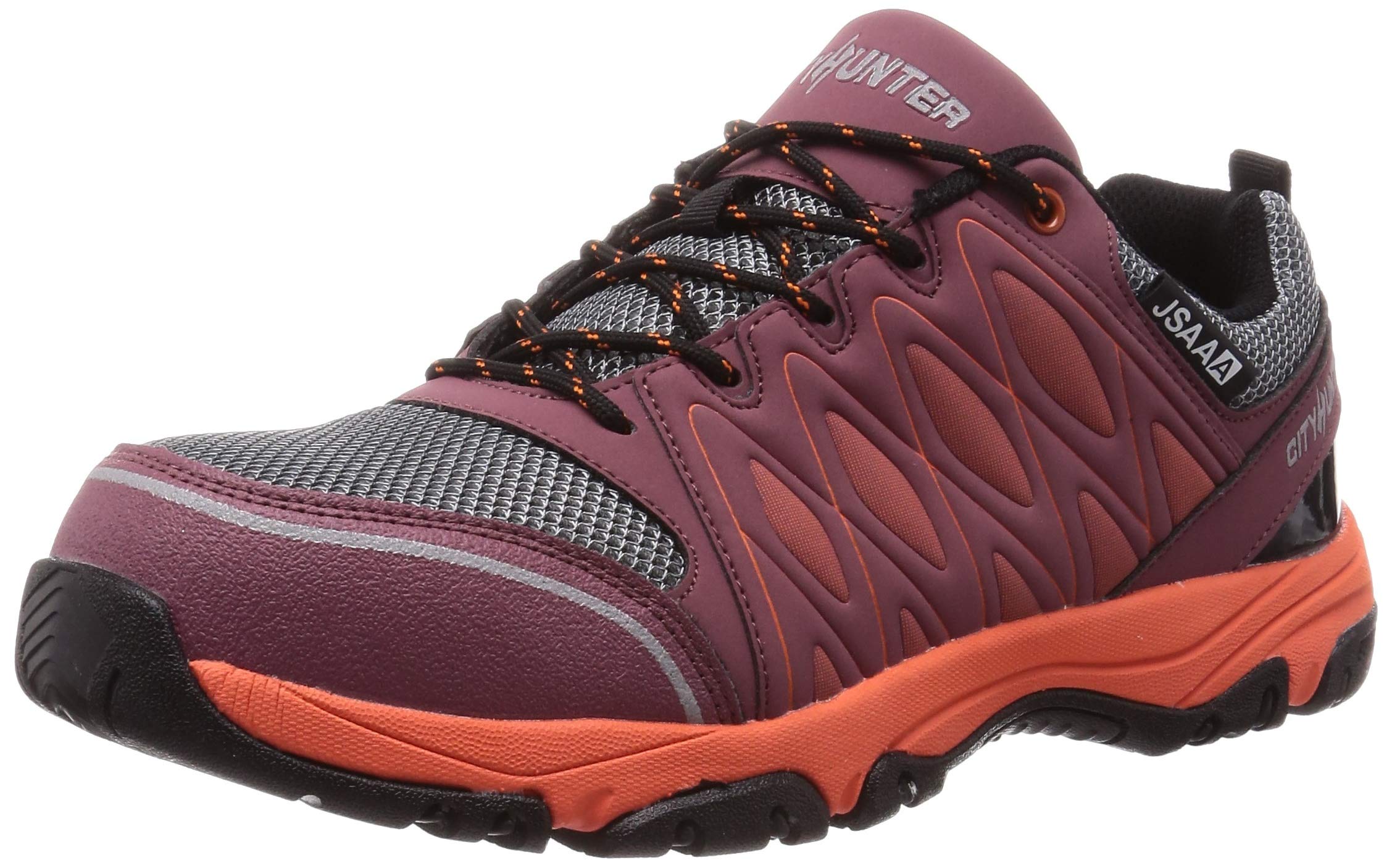 

Fukuyama Rubber CITYHUNTER #100 Men s Protective Sneakers, Plum, Size 25.5 cm, 3E