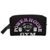 Kawaii Powerhouse Gym Travel Toiletry Bag Women Bodybuilding Fitness Muscle Makeup Cosmetic Organizer Beauty Storage Dopp Kit