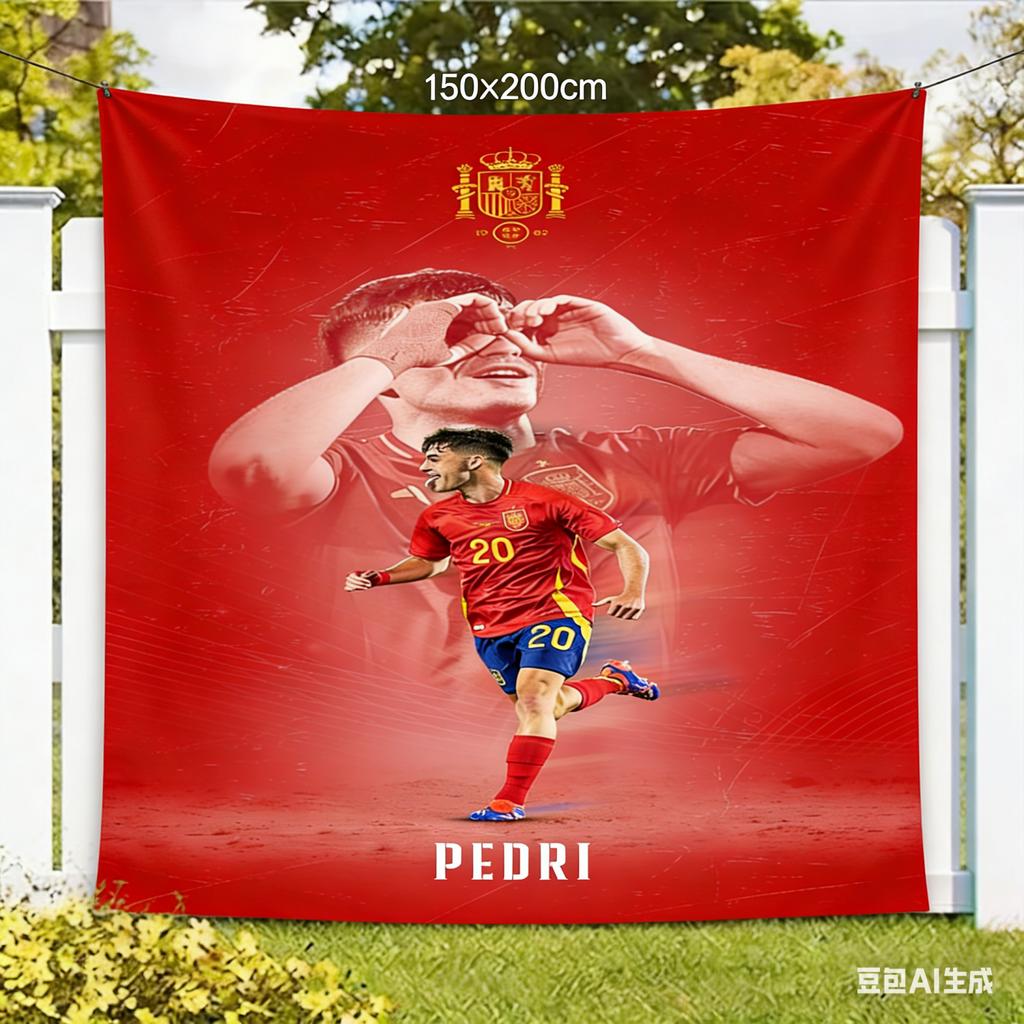 1pc Soccer Themed Tapestry,Official Banner with & Stadium, Wall Hanging Suitable for Game Day Parties