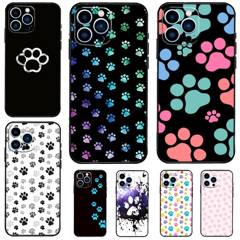 Cat Dog Paws Phone Case For iPhone 16 Pro Max 15 14 12 11 13 17 Pro Max Plus 12 13 Mini 16e 17 Air Cover