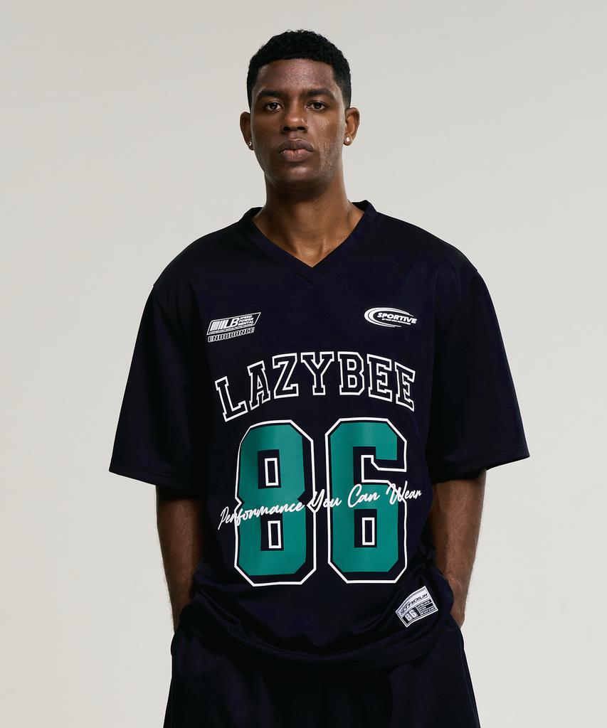 Leijibi Mixed Mesh Jersey Oversized Short Sleeve M (4 Colors)