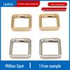 Square Spring Buckle for Handbags: 20mm Alloy Strap Connector