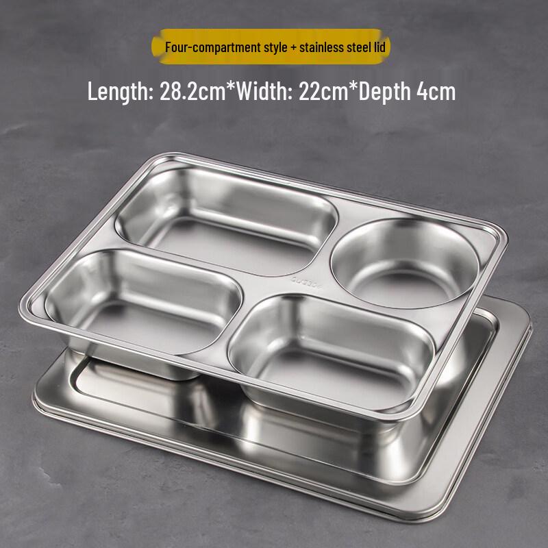 Stainless Steel Divided Lunch Box
