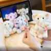 Anti-lost Elephant Plush Toy Cartoon Elephant Plush KeyChain Elephant Backpack Pendant  Bag Pendant