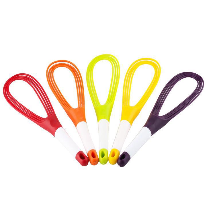 Rotating Plastic Whisk Manual Mixer for Baking