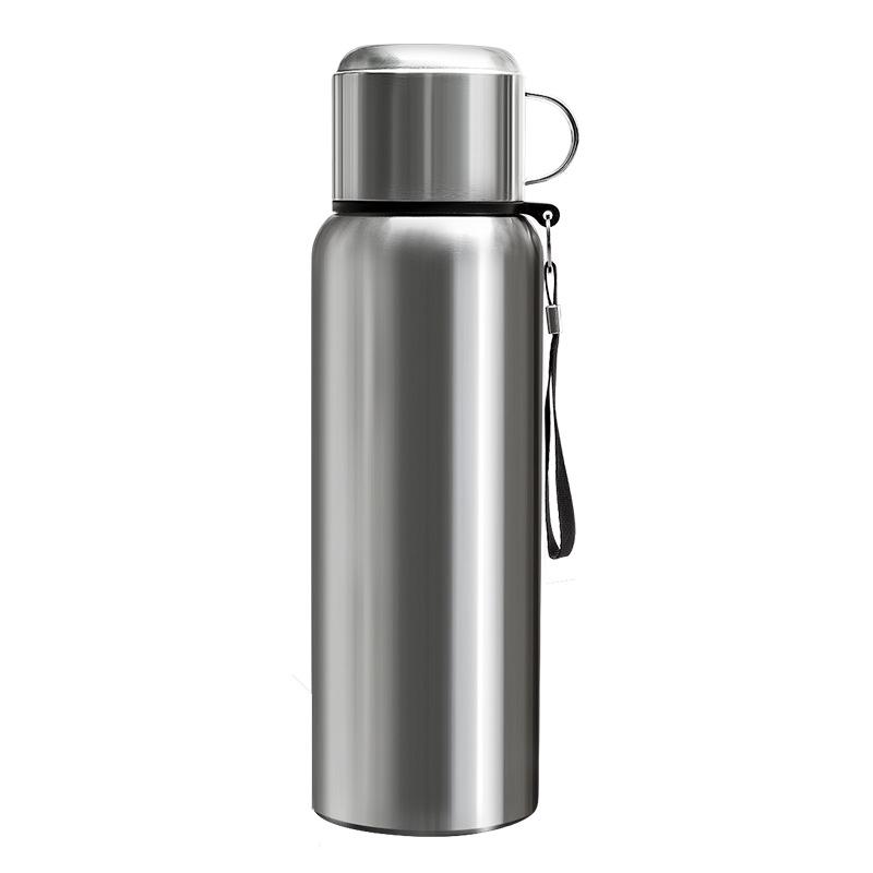 316 Stainless Steel Men's Large Capacity Insulated Outdoor Travel Mug with Tea & Water Separation, Custom Logo