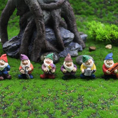 Decorações de micro paisagem de musgo ornamentos de anão de jardim artesanato de resina transfronteiriça elfo anão de Natal