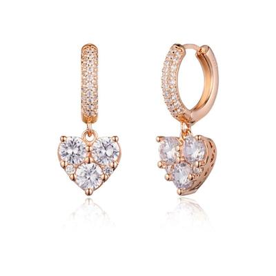 ELLE Schmuck 14K GF Bijoux Herz Ohrringe ELGPEE474