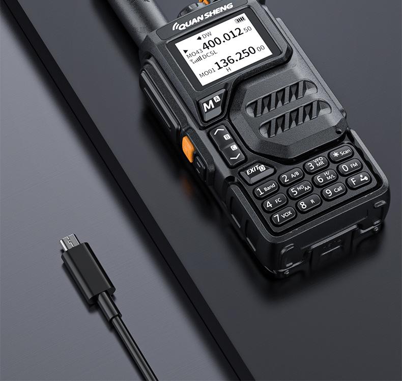 Quansheng UV-K5 Handfunkgerät mit hoher Leistung für den Außenbereich, Flotten-, See- und Zivilluftfahrtgebrauch