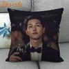 45X45cm Vincenzo Song Joong Ki KPOP Pillow Cover Square Zipper Cotton Linen Fabric Pillow Cases Bedroom Home Decorative Gift