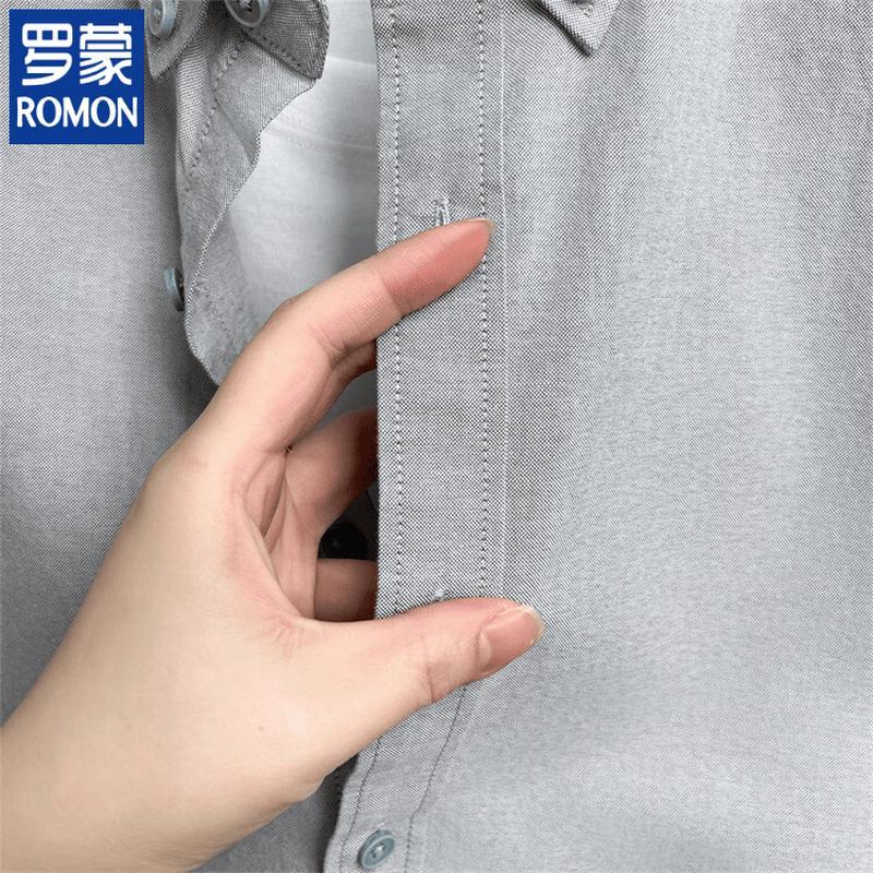 ROMON Men's 2026 Pure Cotton Short Sleeve Shirt