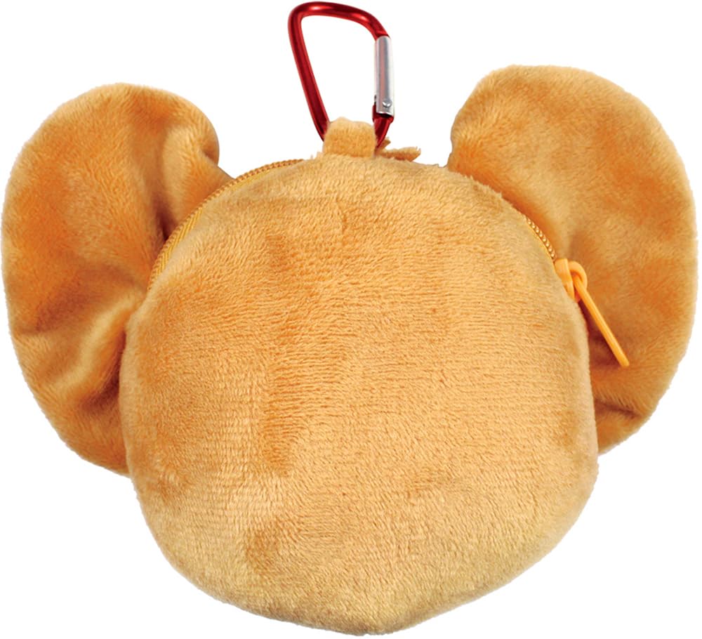 T's Factory Tom and Jerry Plush Zipper Mascot Jerry with Carabiner TJ-5541426JR
