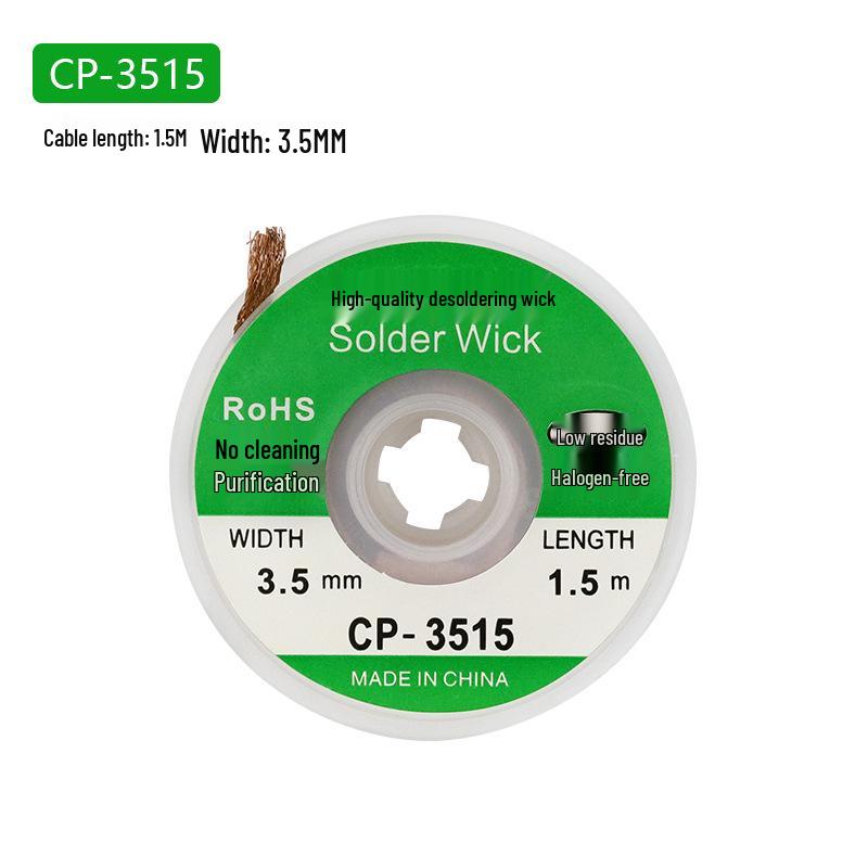 Low Residue Desoldering Wick for BGA Solder Pad Removal - Electronic Repair Tool