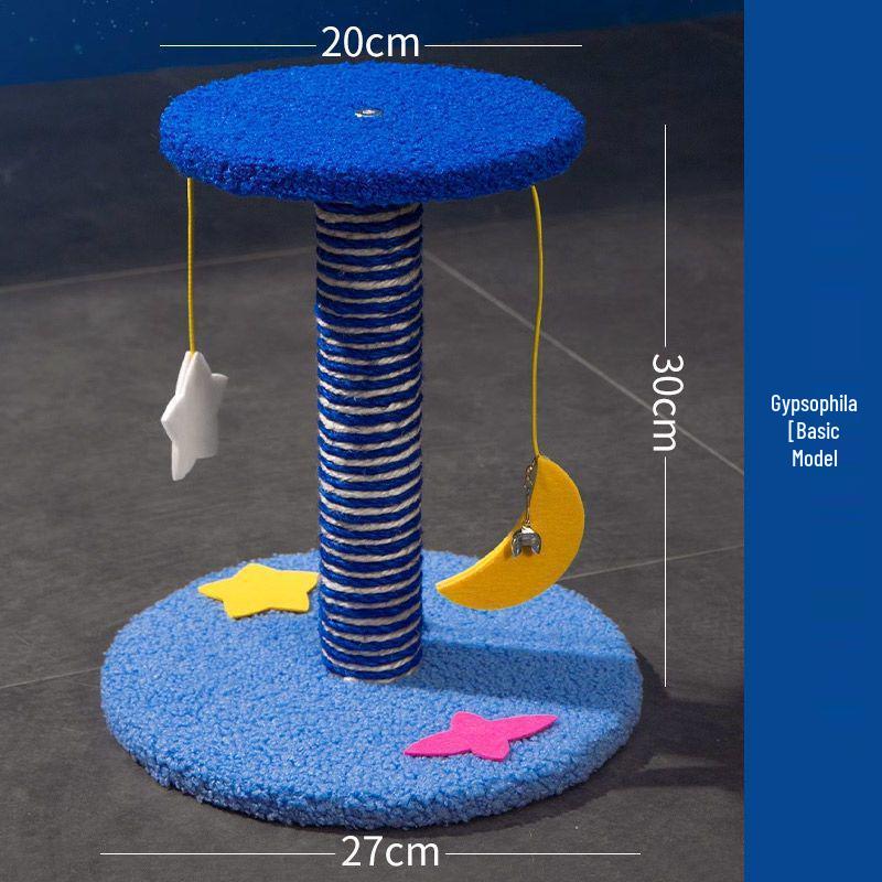 Starry Sky Cat Climbing Frame with Sisal Scratching Post and Space Capsule Bed.