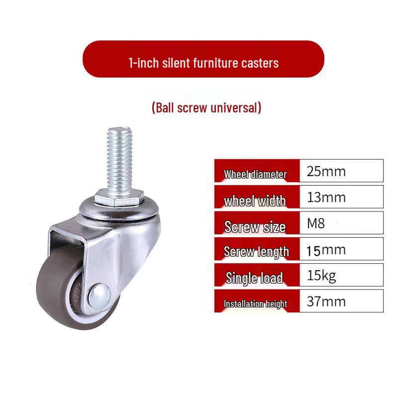 Shangjinsheng Silent TPR Furniture Caster Wheels