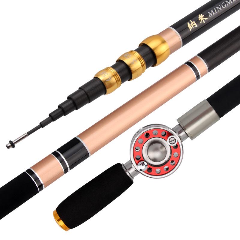 Zhongtong Ultraleichte 28-Ton Angelrute: Integrierter Rollenhalter & Innenverkabelung, Kurzer Abschnitt, Harte Handrute