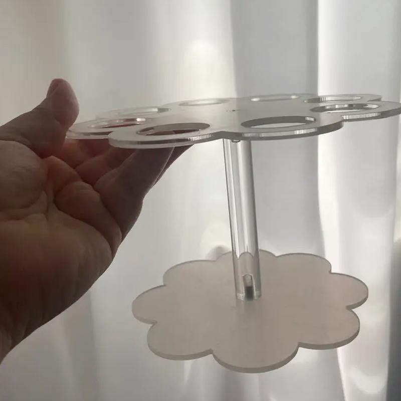 1PC Acrylic Holder Ice Cream Rack DIY Ice Cream Stand Organized Egg Cone Desktop Sundries Accessories