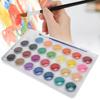 28 Colors Solid Pigment Paints Portable Art Painting Powder Set for Watercolor  Gouache