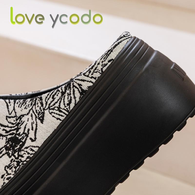 Жіноче повсякденне взуття Модне повсякденне на товстій підошві Водонепроникна платформа Зручне весна літо осінь осінь Студентська мода повсякденне взуття