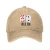 Șapcă de baseball Poker All in 7 2 Bărbați Design Trucker Hat Vară Retro Gym Sun-Protective Șepci de baseball