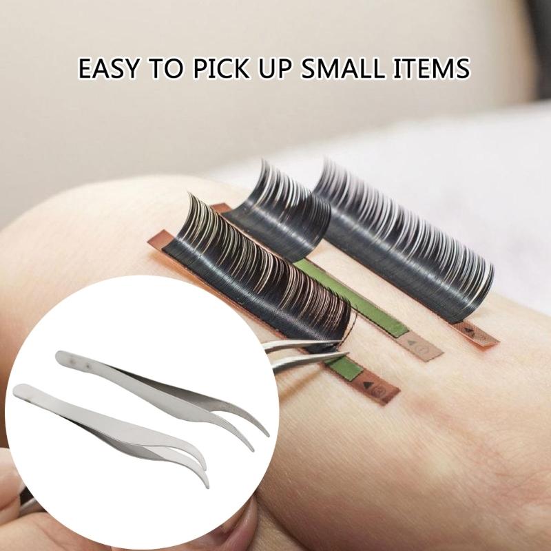 5pcs Stainless Steel Tweezers Suitable for Eyebrow Splinters Removal Grooming Comfortable Grip Professional Beauty Tool