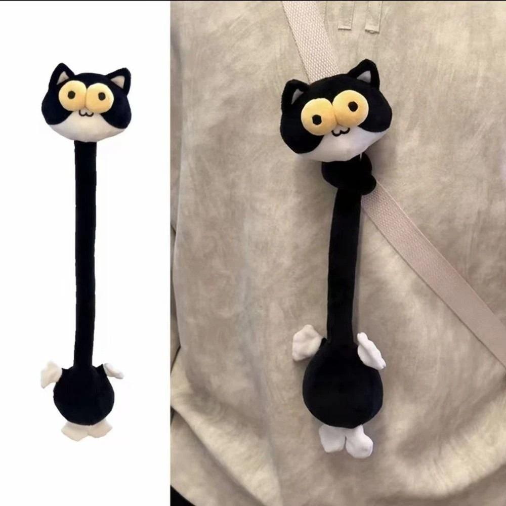 Funny Long Neck Animal Plush Toy 40Cm Long Neck Giraffe/Cat/Penguin/Goose Bag Pendant Cute Cartoon Design Plush Doll Bag Decor