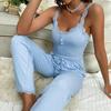Women's Homewear Lace Camisole Trousers Set of Comfortable Stretch Home Leisure Can Be Worn Outside Pajamas