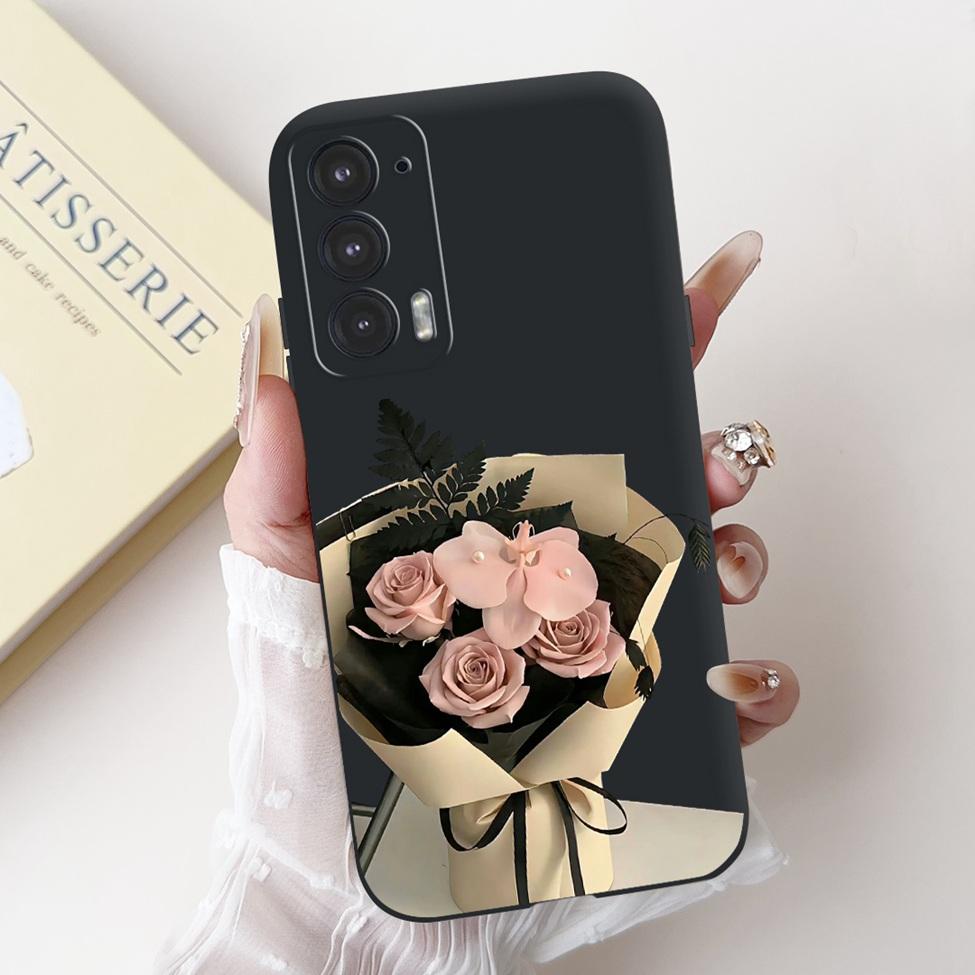 For Edge 20 20Pro 20Lite Phone Cover For Motorola Edge 20 Pro Case Silicone Luxury Fashion Love Cute Cat Girl Funny Cool Painted