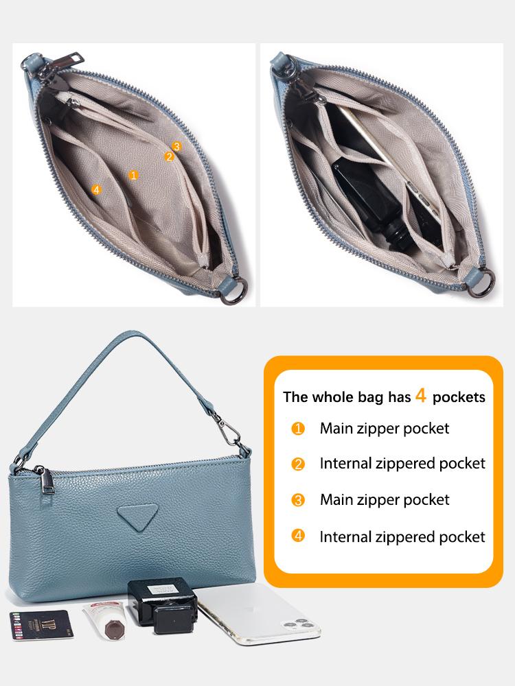 Zency Genuine Leather Bag Women's Crossbody Bag