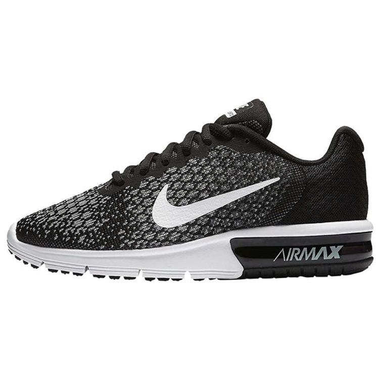

Nike Air Max Sequent 2 Чорний Білий Темно-Сірий Жіночий 852465-002 37.5