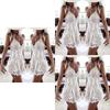 Elegante Les Femmes Pizzo Vestito Mini Vestito Da Sera Estivo Club Spiaggia Bal Senza Maniche
