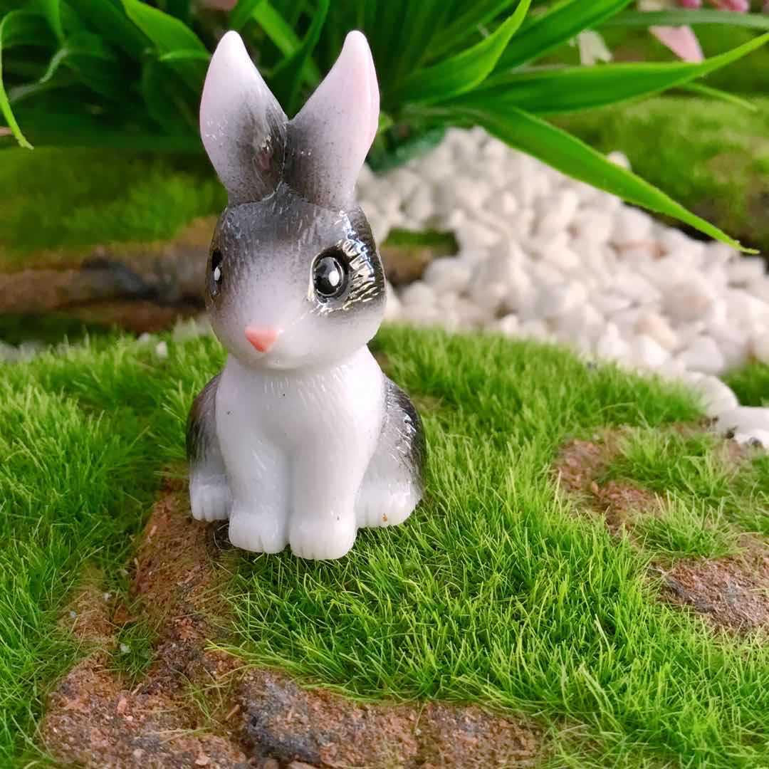White Rabbit Resin Craft DIY Kit 3.5CM Tall чёрный