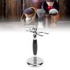 Shaving Brush Stand Extra Wide Openings Double Sided Shaving Holder for Men with Metal Base