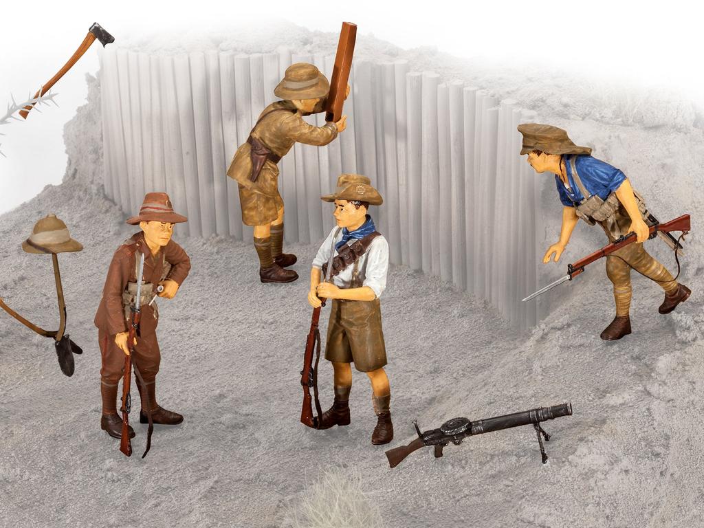 German Revell Anzac Infantry 1915 Plastic Model 1/35