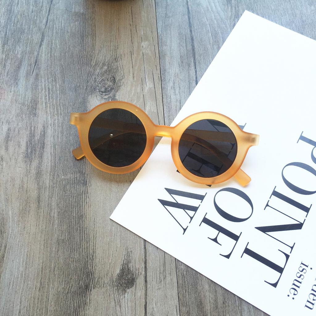 Trendy Children'S Retro Round Fashion Glasses Children'S Uv400 Children'S Outdoor Sunglasses Sunscreen Stall Glasses