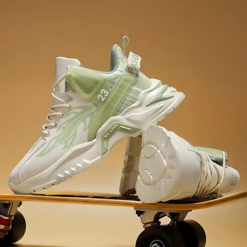 Fashion High Platform Increases Height Funny Sneakers Vulcanize Adult Men Shoes Size 40 Sport Premium Bity Model College Popular