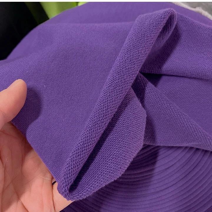 Wide 180cm French Terry Loop Cotton Knitted Fabric Abrasion-Resistant Sweatshirt Sweater Suit Sports Casual Wear Comfortable