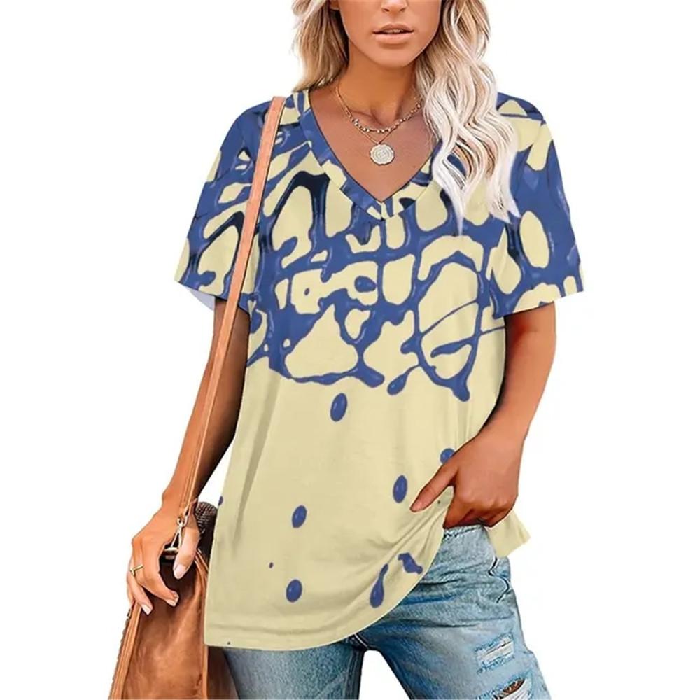 

Свободный свитер, универсальная футболка, женская, градиентный принт, подростковые футболки, одежда унисекс, винтажная уличная одежда, повседневный стиль, модная уличная одежда 2XL