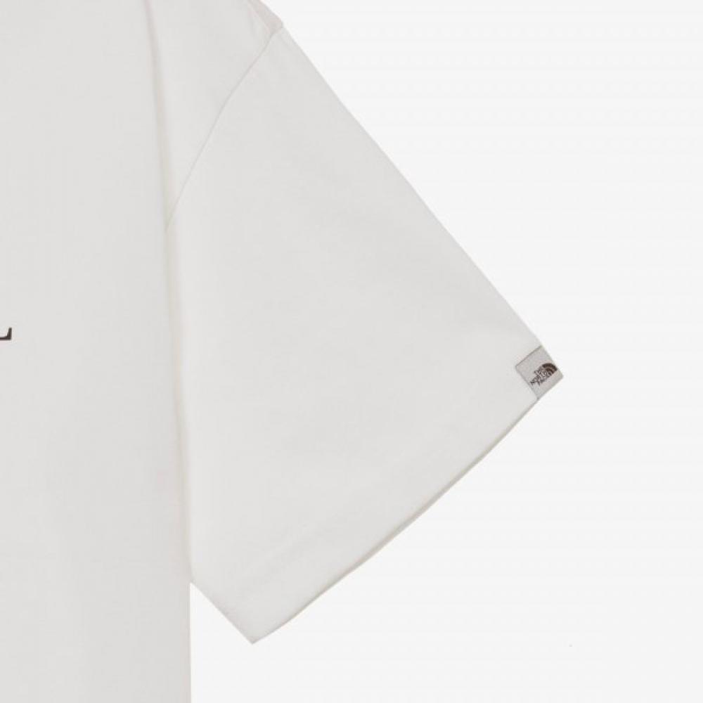 The North Face White Label Signature Short Sleeve Round Tee White Nt7ur26j
