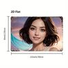 Dreamy D Flat Painting of Beautiful Woman Portrait Vintage Wall Art for Home Bar Cafe Garage Club Square Tin Sign X Inch