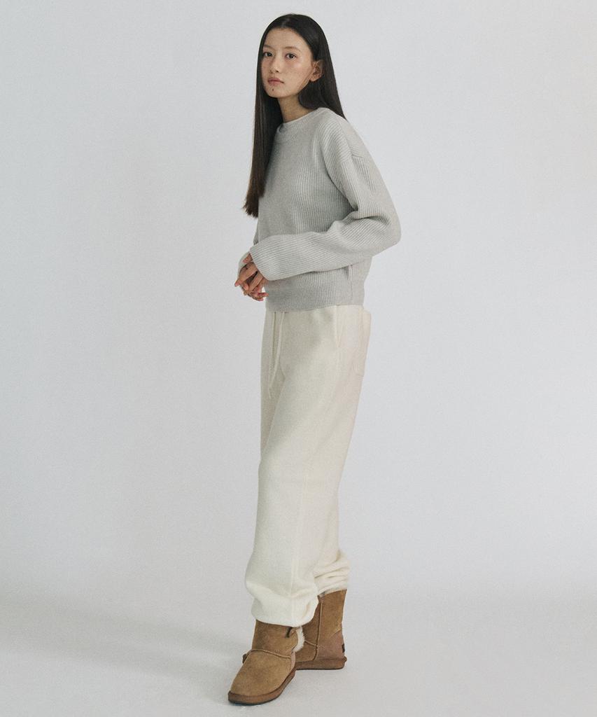 STEP AROUND Knit Jogger Banding Pants_Ivory