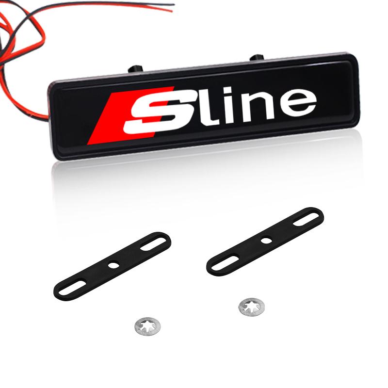 1Pcs Car Decorative LED Lights Front Hood Grille Badge Styling For Audi S4 S3 S5 S6 S7 S8 RS3 RS4 RS5 RS6 A6L A4L A3 A4 A7 A5 Q3 Q5L Q7 Q2L TT