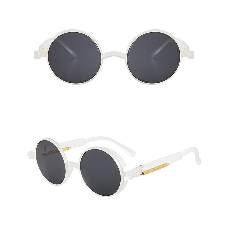 Vintage Punk Steampunk Sunglasses UV400 Round Frame Design Colored Lenses Glasses Eyewear Gothic Men Women Sunglasses Steampunk