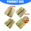 Antique Metal Cabinet Door Hinges Replacement Carved Drawer Door Hinge Decorative Fittings for Jewelry Box Easy to Use